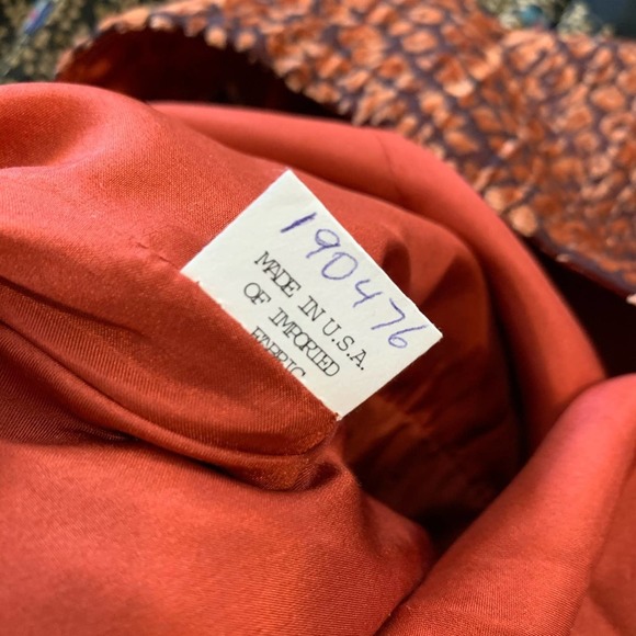 CYNTHIA STEFFE Orange Velvet Dress with Sequins - Picture 8 of 8